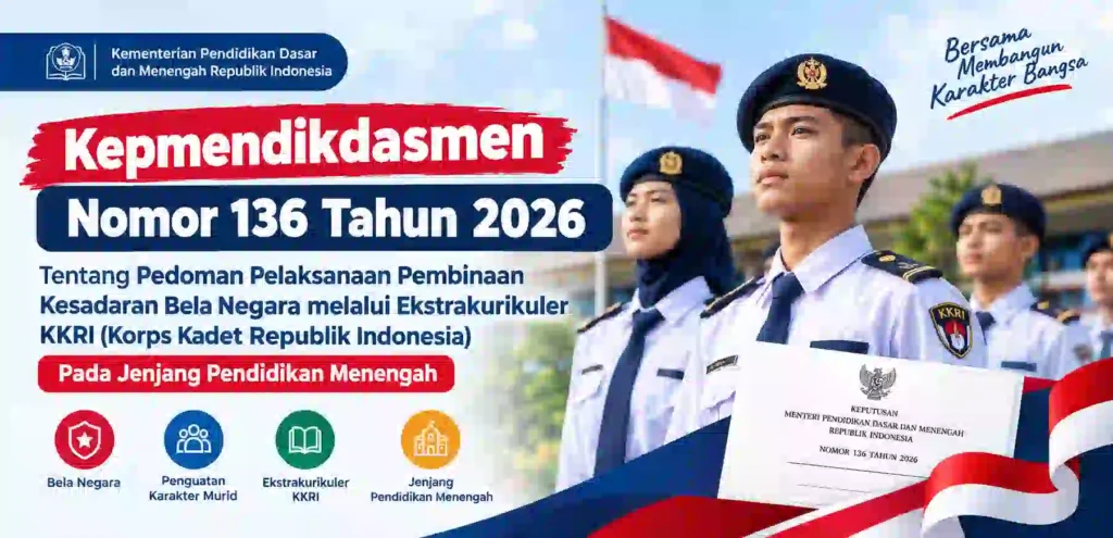 Kepmendikdasmen Nomor 136 Tahun 2026: Pedoman Ekstrakurikuler KKRI