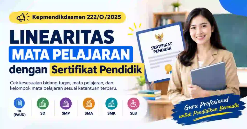 Linearitas Mata Pelajaran dengan Sertifikat Pendidik Tahun 2026/2027