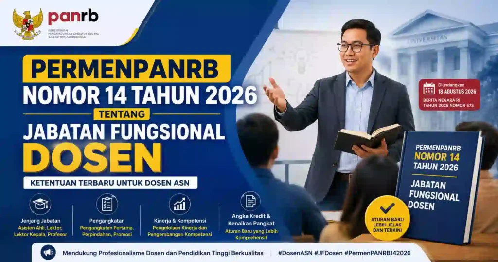 Permenpan RB Nomor 14 Tahun 2026: Jabatan Fungsional Dosen