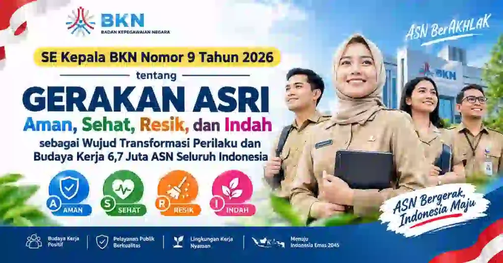 SE Kepala BKN Nomor 9 Tahun 2026 tentang Gerakan ASRI